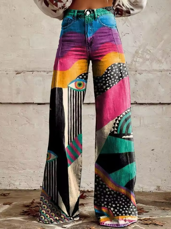 Lilium | Pantalones Acampanados Estilo Boho Chic