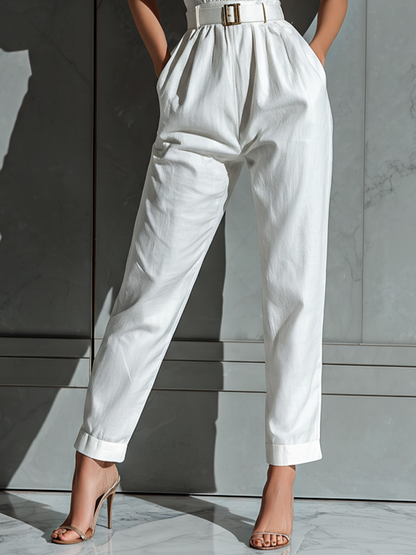 Serena | Mono Elegante Sin Mangas de Cintura Ajustada y Pernera Ancha