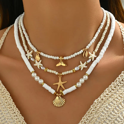 Marelia | Collar Conjunto Marino Hawaiano