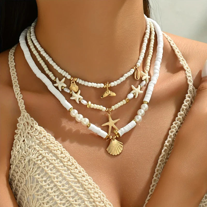 Marelia | Collar Conjunto Marino Hawaiano