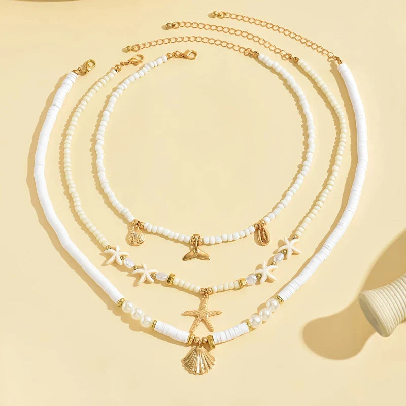 Marelia | Collar Conjunto Marino Hawaiano