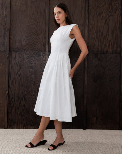 Artois | Vestido Midi Acampanado Estilo Francés