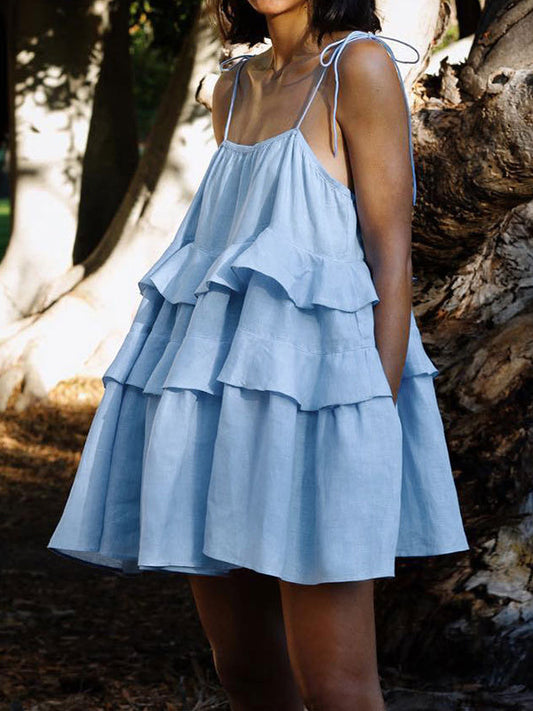 Serelisse | Mini Vestido Volantes Escalonado