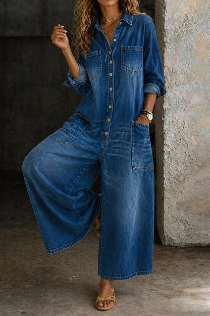 Soreya | Mono Denim Casual Bolsillos