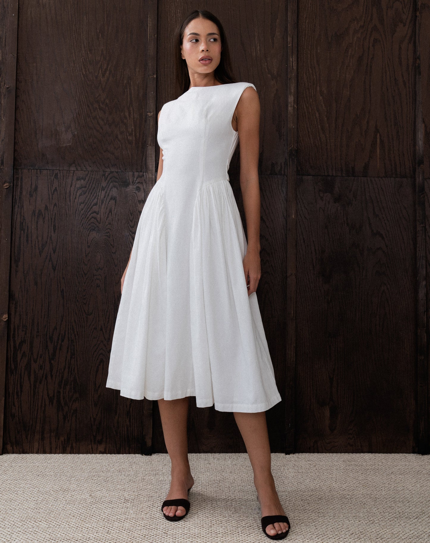 Artois | Vestido Midi Acampanado Estilo Francés