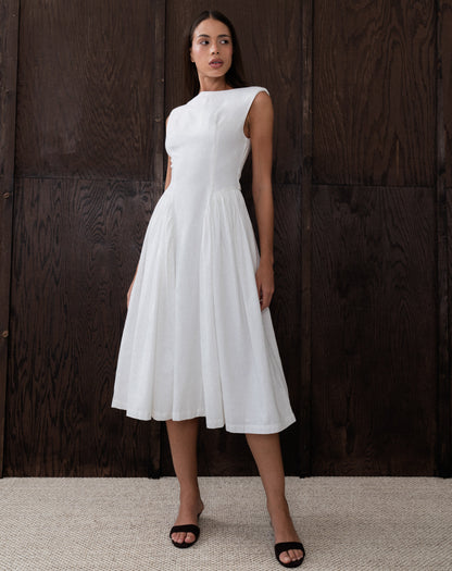 Artois | Vestido Midi Acampanado Estilo Francés