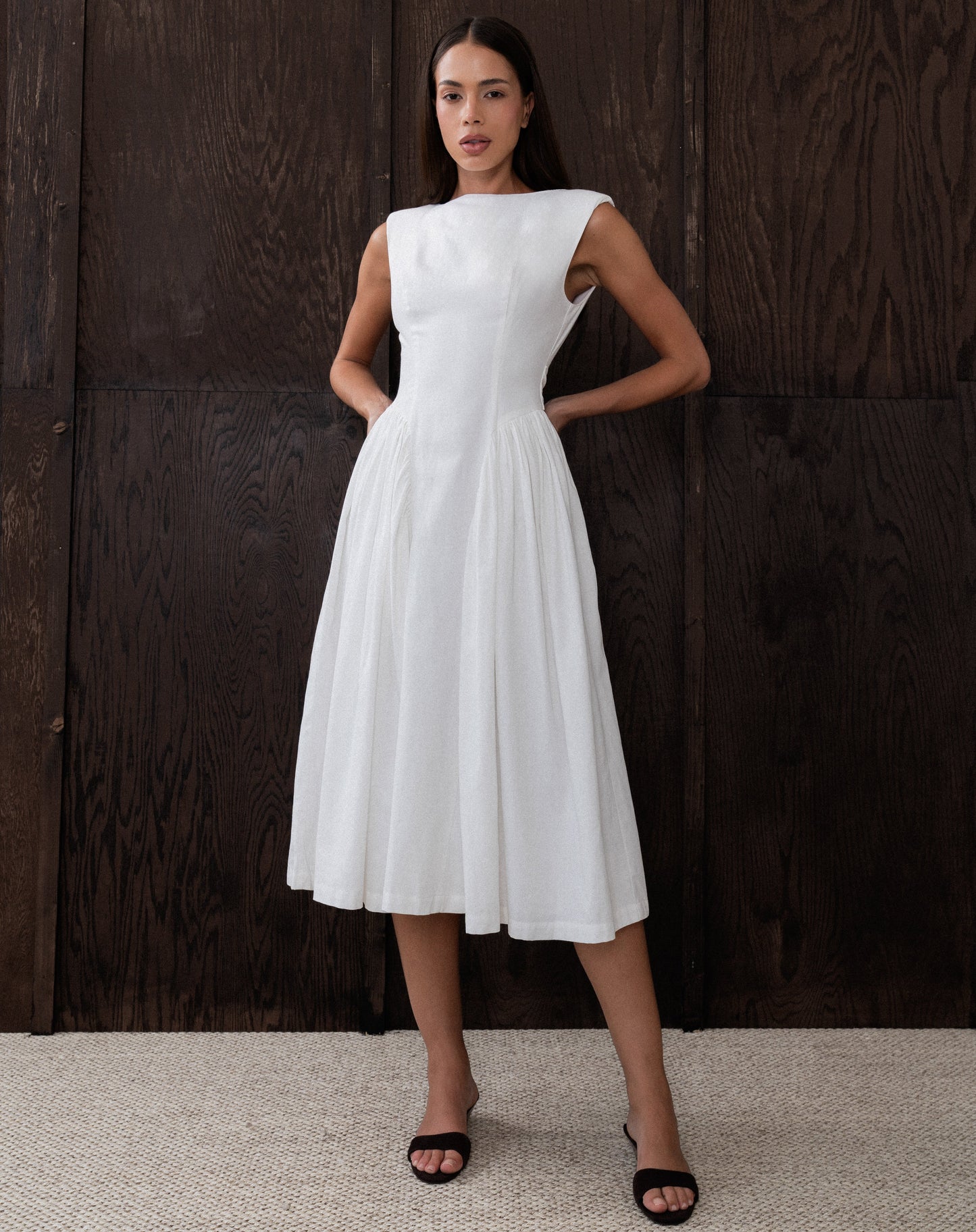 Artois | Vestido Midi Acampanado Estilo Francés