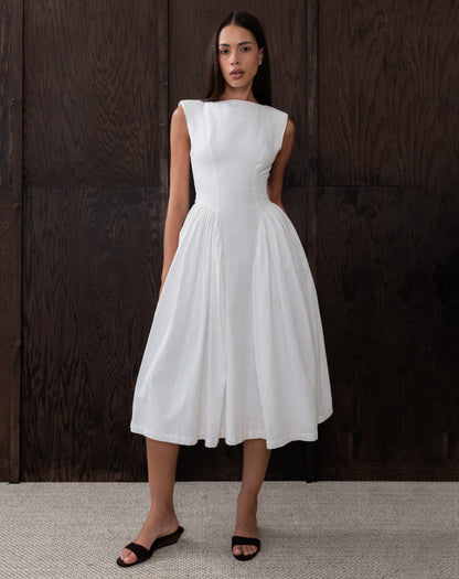 Artois | Vestido Midi Acampanado Estilo Francés