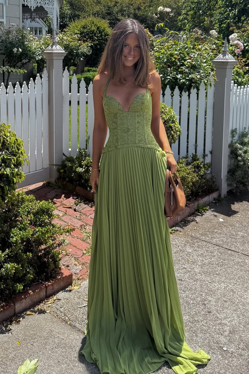 Verdina | Vestido Largo Corsé Encaje Halter