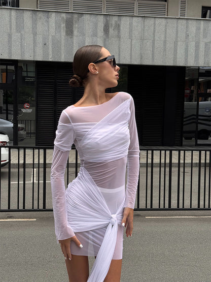 Élysea | Mini Vestido Fruncido Ajustado
