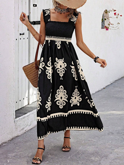 Averia | Vestido Largo Asimétrico Bordado