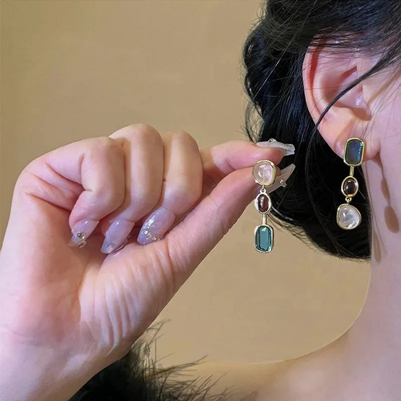 Serelia | Pendientes Multicolor Asimétricos