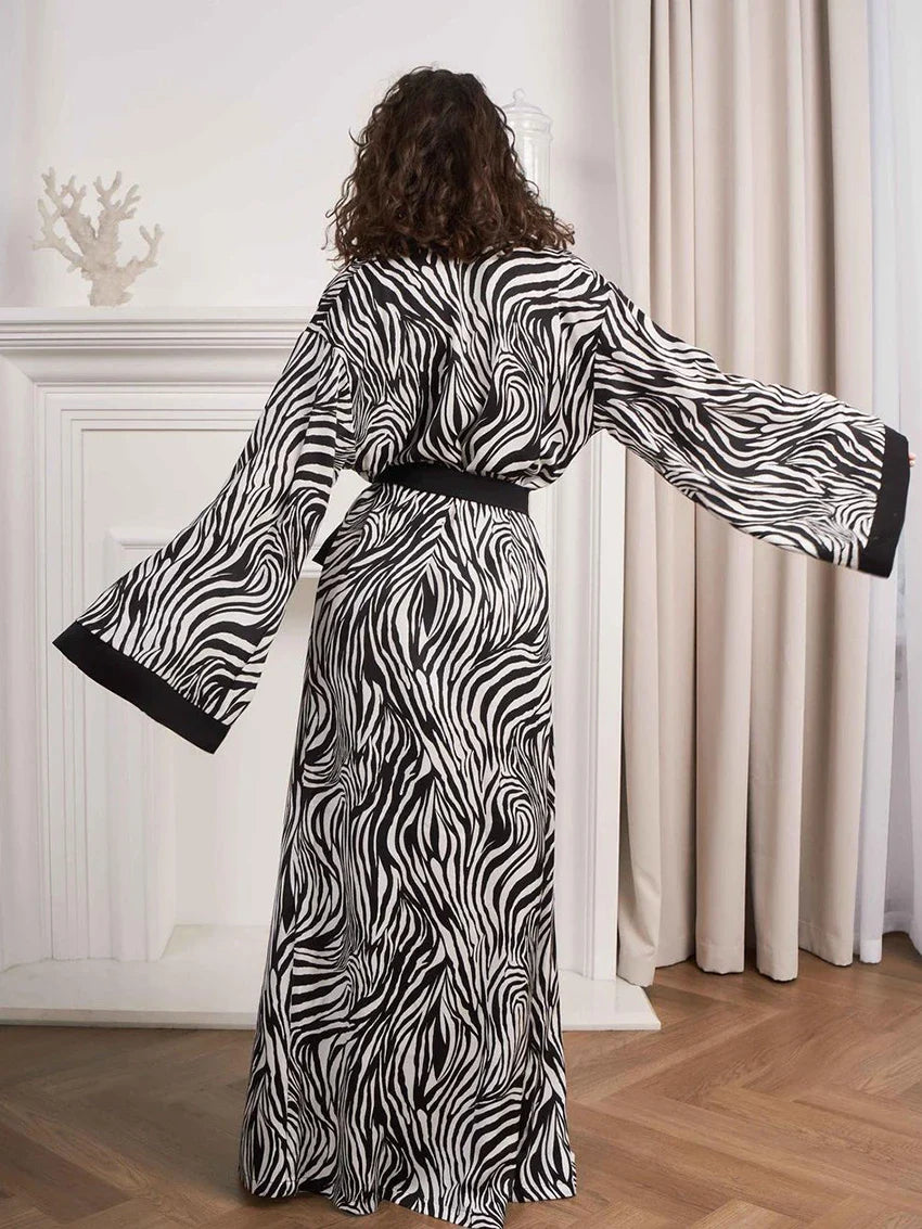 Auralis | Vestido Largo Kimono Salvaje
