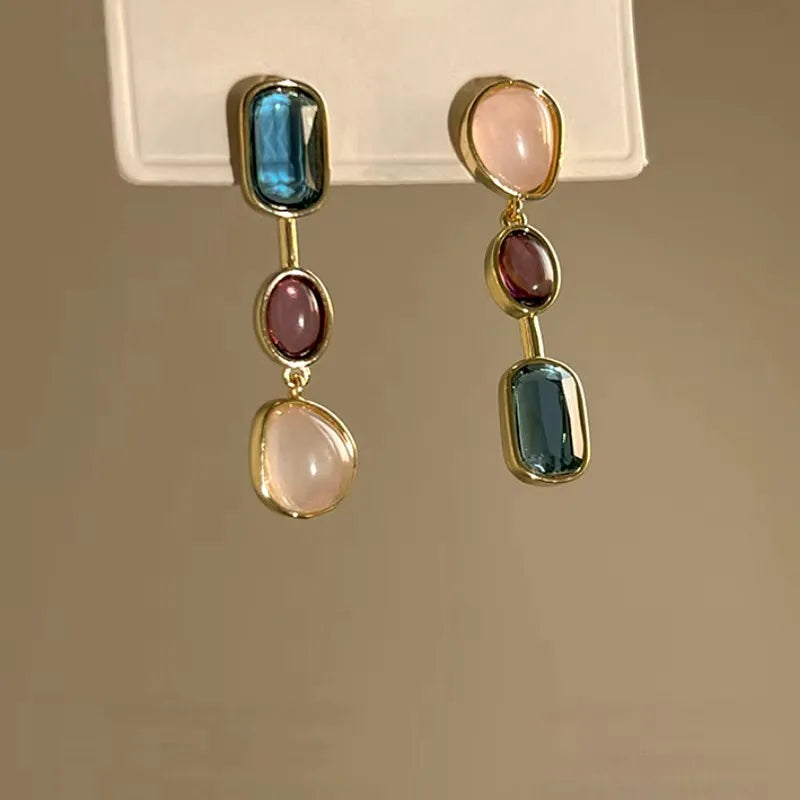 Serelia | Pendientes Multicolor Asimétricos