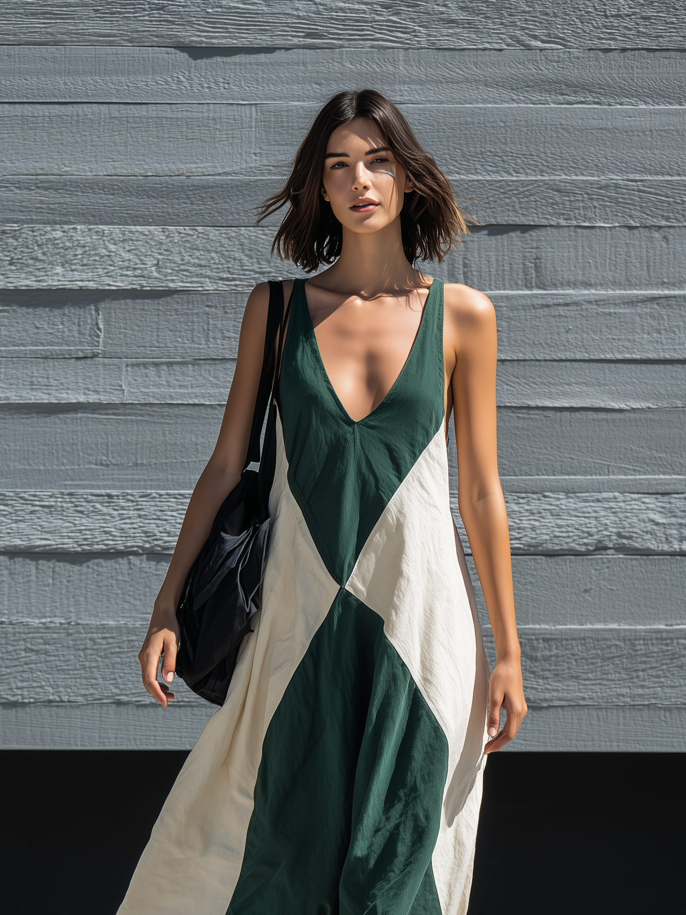 Verena | Vestido Largo Holgado Sin Mangas con Escote en V