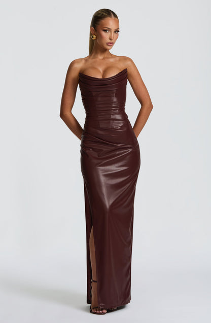 Cirela | Vestido Largo Elegante Sin Tirantes