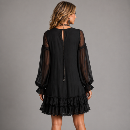Zyelle | Mini Vestido Elegante Volantes