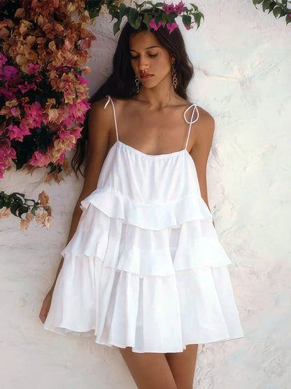 Serelisse | Mini Vestido Volantes Escalonado