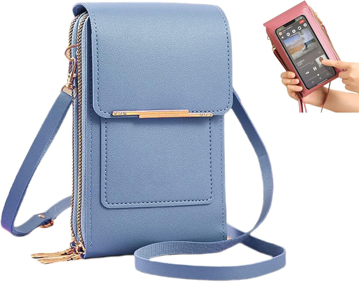 Noa | Bolso Cartera Bandolera Anti Robo Táctil RFID