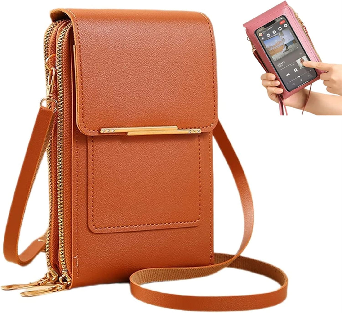 Noa | Bolso Cartera Bandolera Anti Robo Táctil RFID