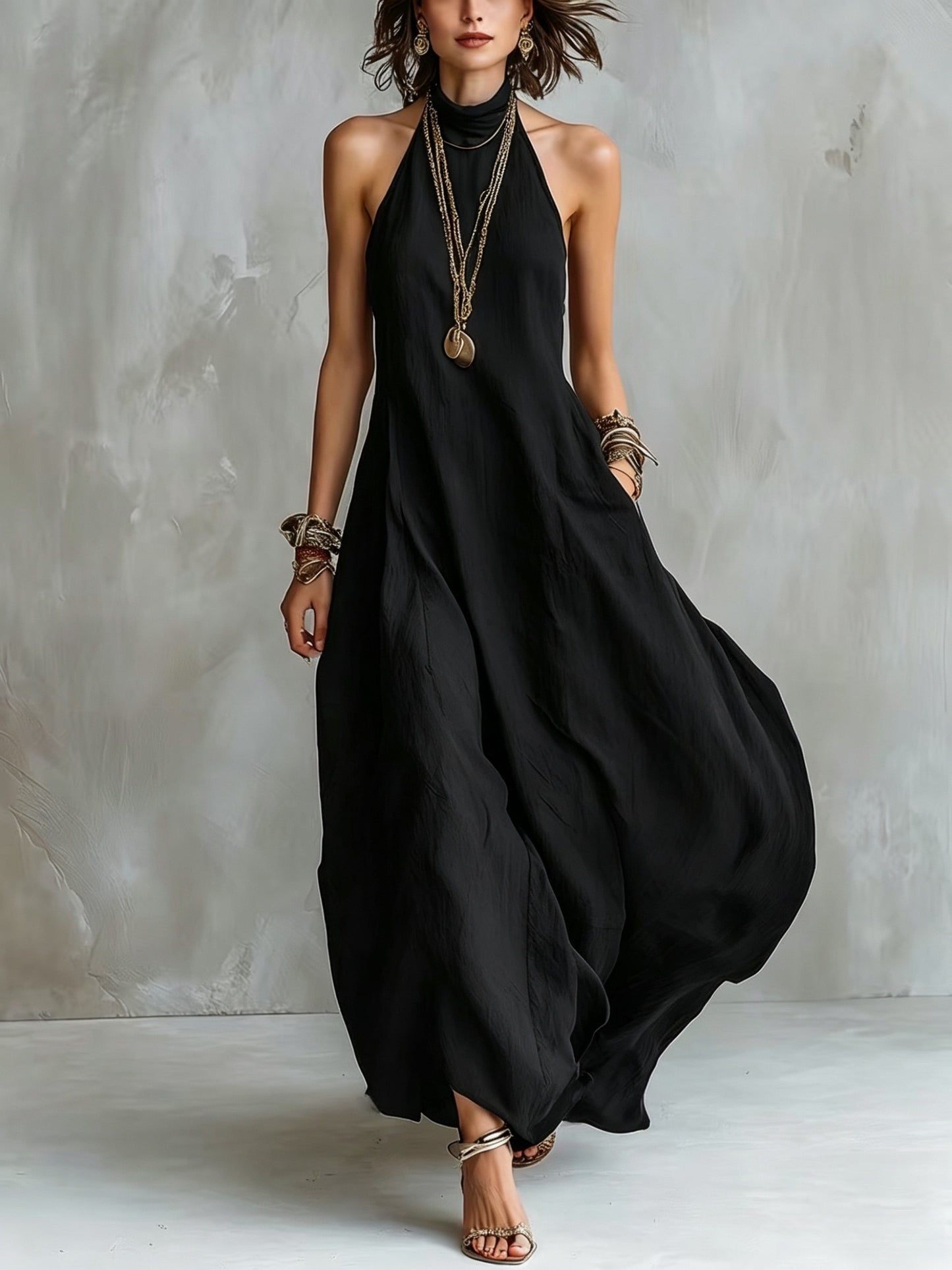 Solvirelle | Vestido Largo Halter