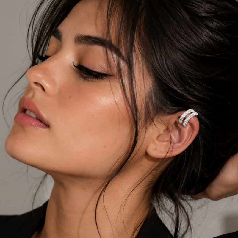 Auréa | Pendientes Ear Cuffs Texturizados