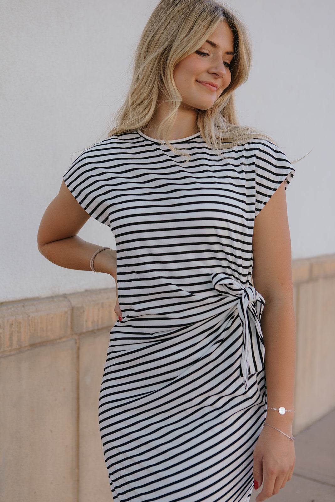 Noria | Vestido Largo Rayas Lazo