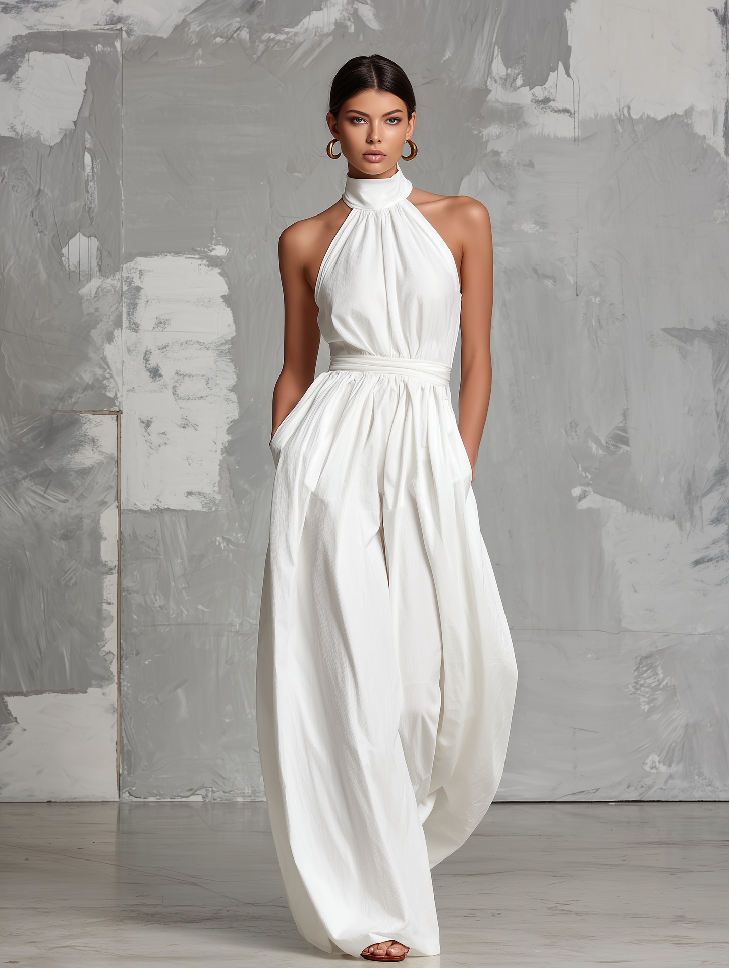 Amelie | Mono Elegante Sin Mangas con Cuello Halter