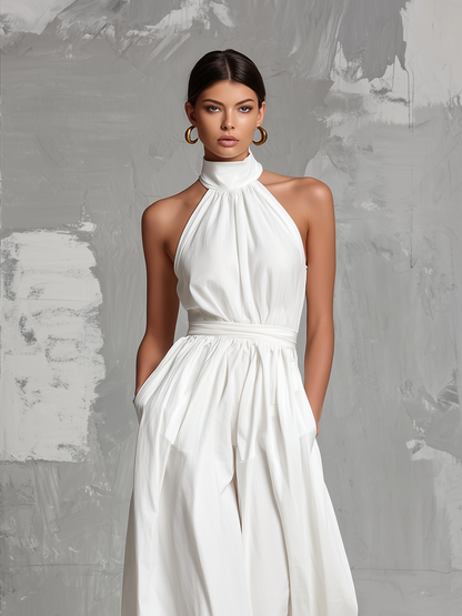 Amelie | Mono Elegante Sin Mangas con Cuello Halter