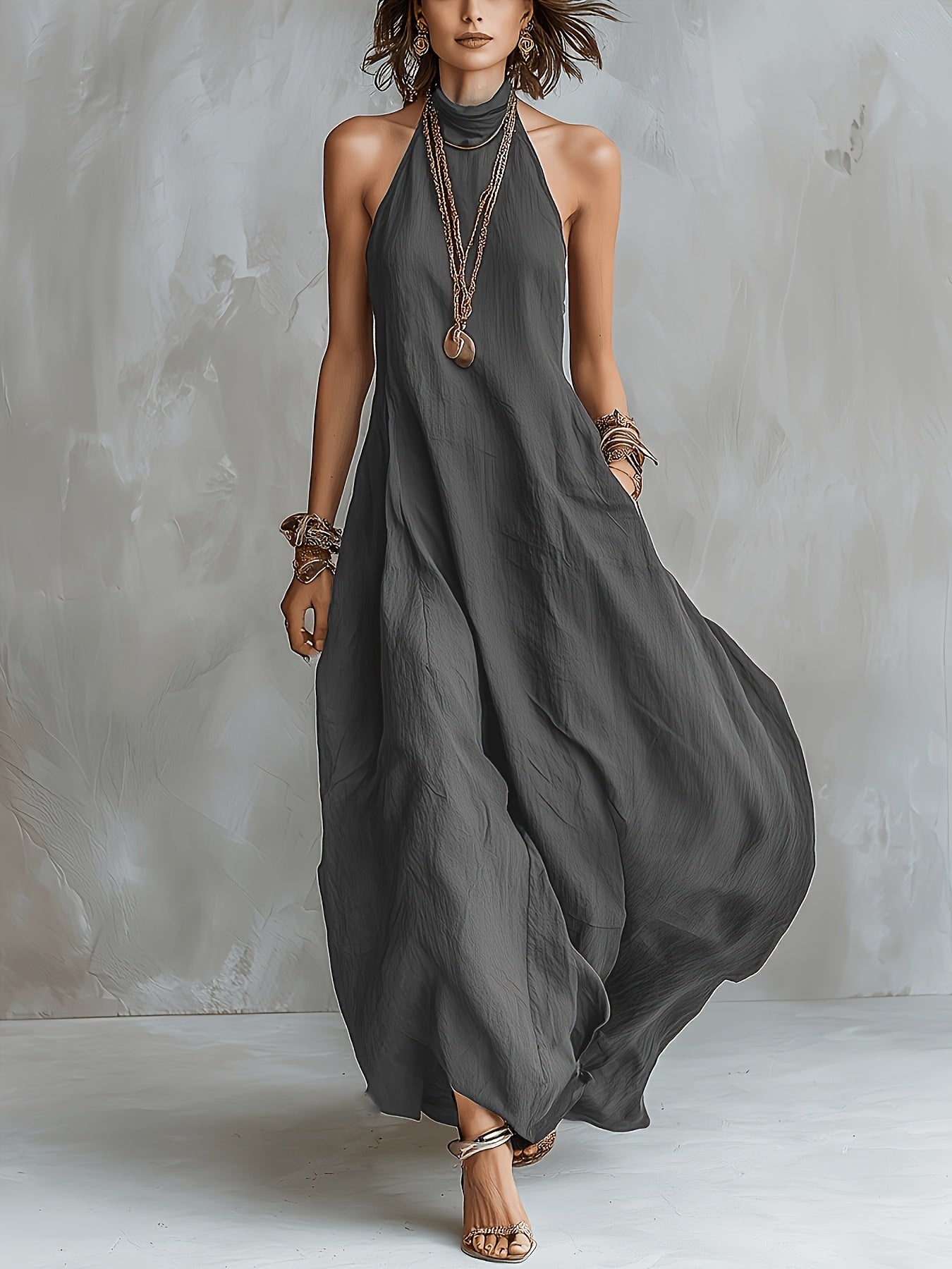 Solvirelle | Vestido Largo Halter