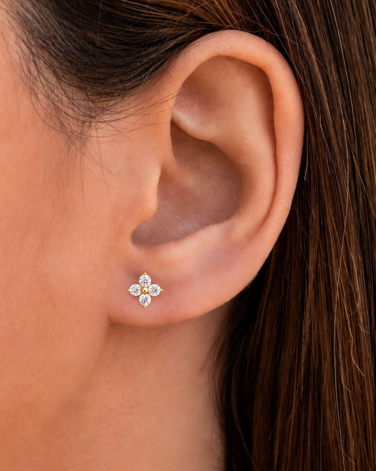 Florique | Pendientes Flor Circonitas