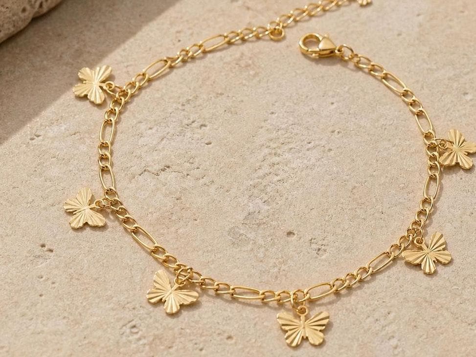 Lunavia | Pulsera Tobillera Mariposas