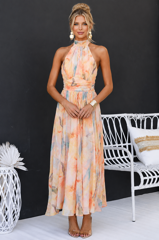 Lirissa | Vestido Halter Fluido
