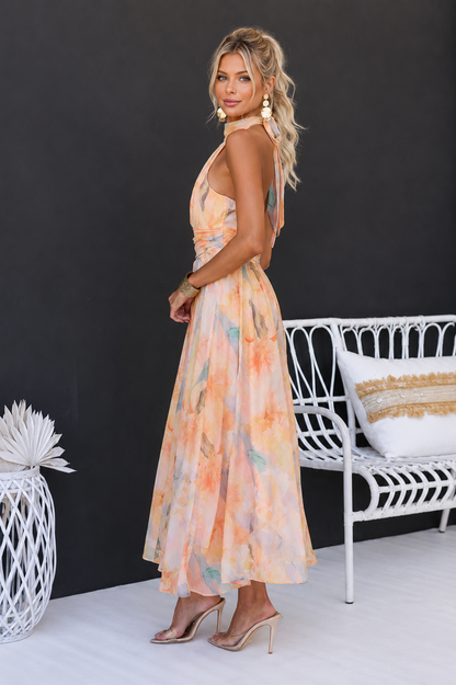 Lirissa | Vestido Halter Fluido