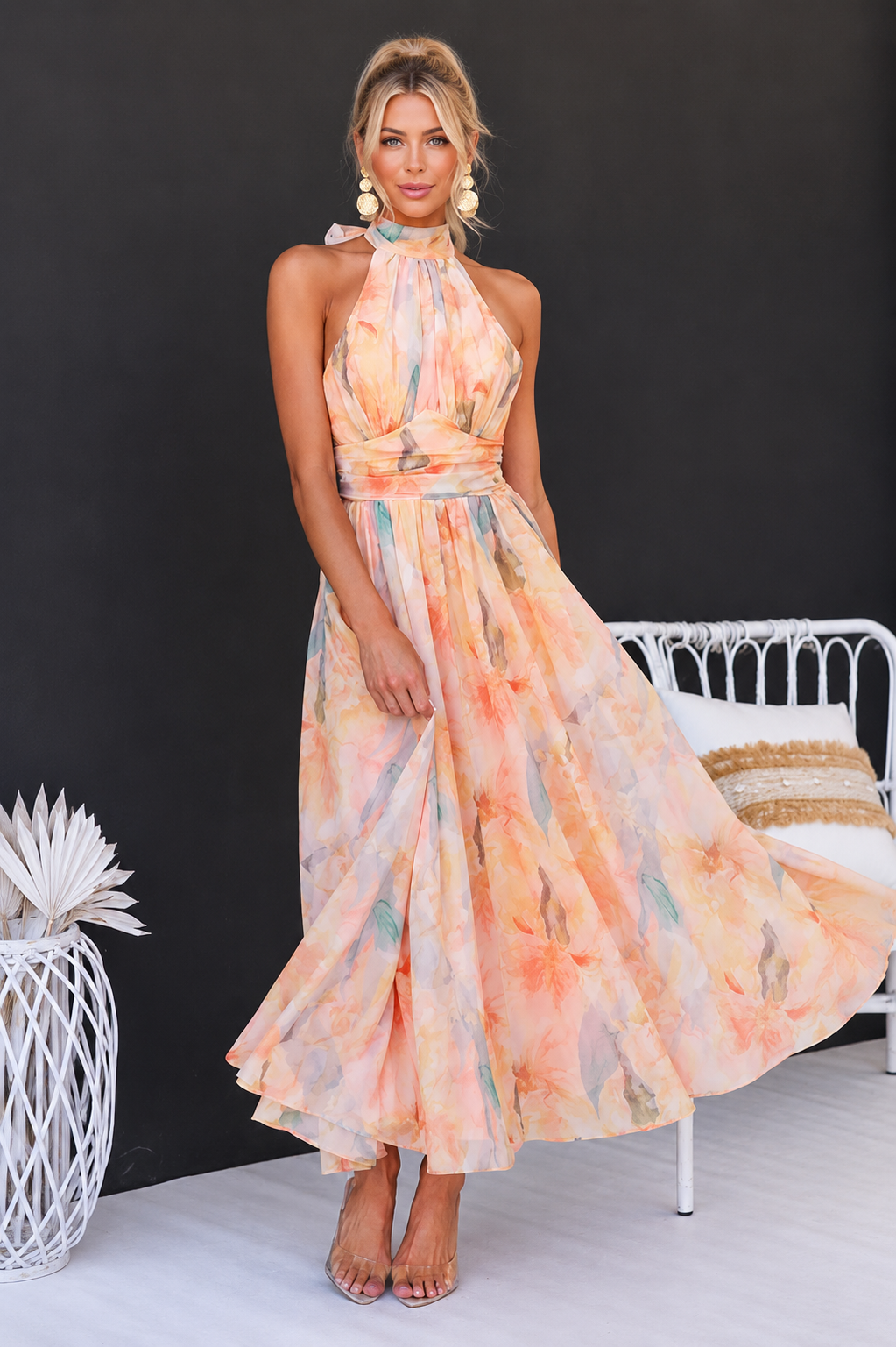 Lirissa | Vestido Halter Fluido