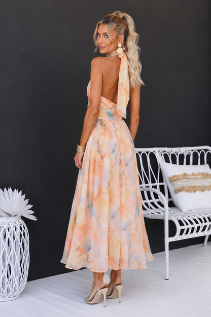 Lirissa | Vestido Halter Fluido