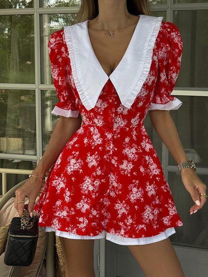 Lioreva | Mini Vestido Cuello Camisero