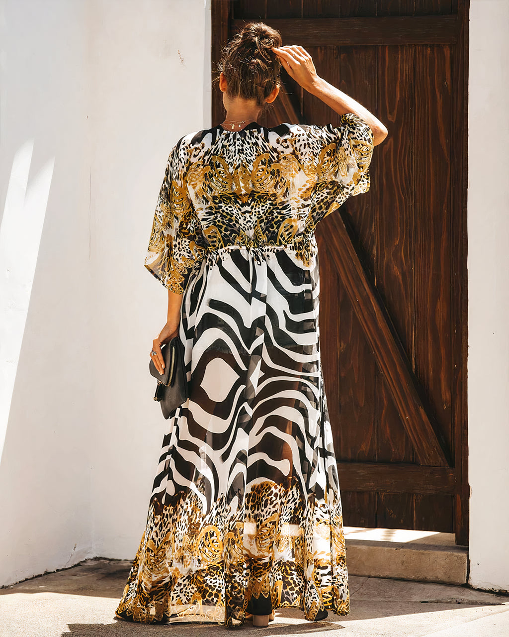 Savéa | Vestido Kimono Animal