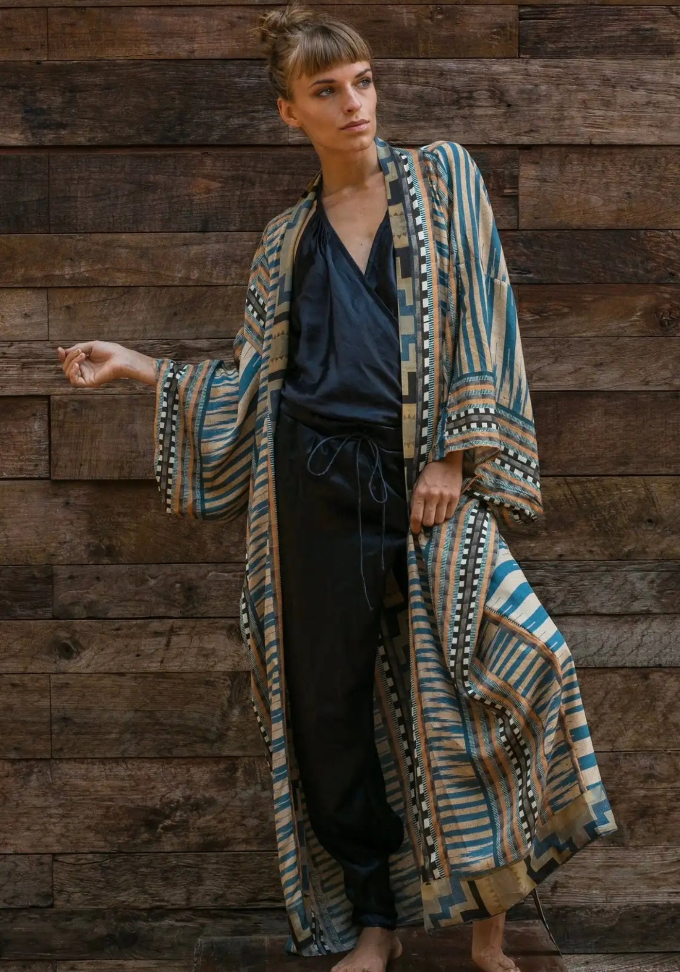 Lunavelle | Kimono Largo Geométrico