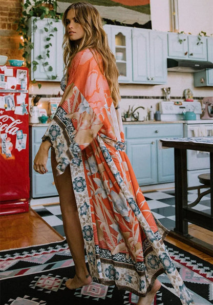 Virelune | Kimono Largo Floral