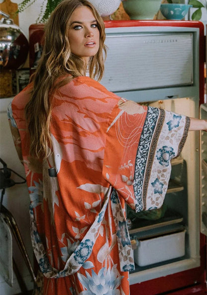 Virelune | Kimono Largo Floral