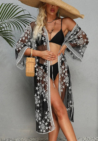 Noireva | Kimono Playa Estrellado