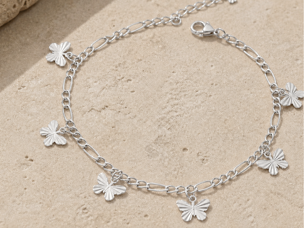 Lunavia | Pulsera Tobillera Mariposas