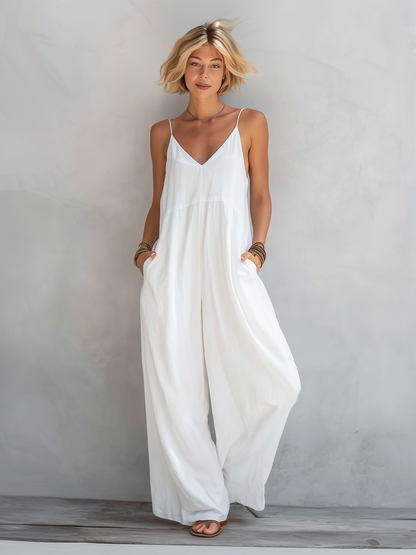 Valesia | Mono Holgado Elegante Sin Mangas
