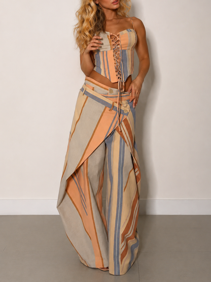 Noravelle | Conjunto Corsé Pantalón Cruzado
