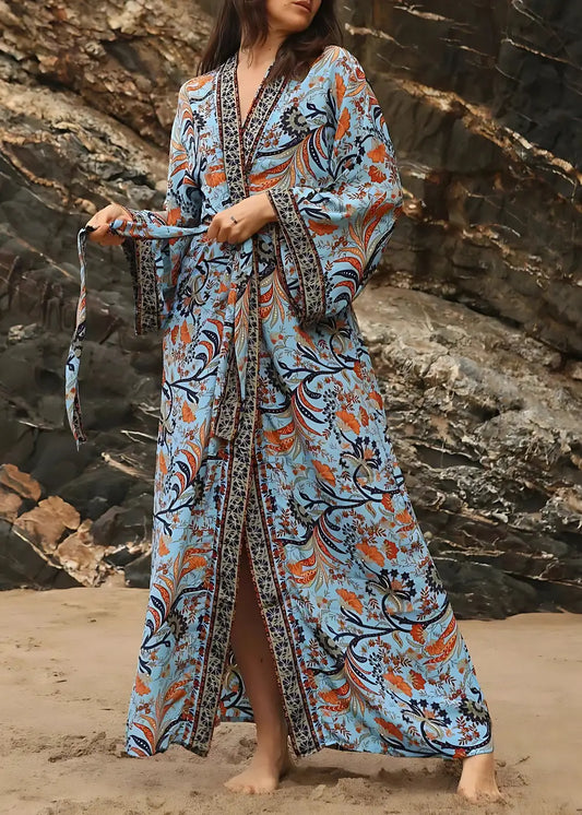 Aurevielle | Kimono Largo Floral