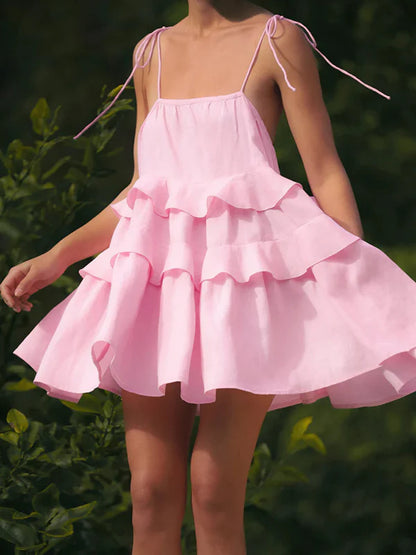 Serelisse | Mini Vestido Volantes Escalonado