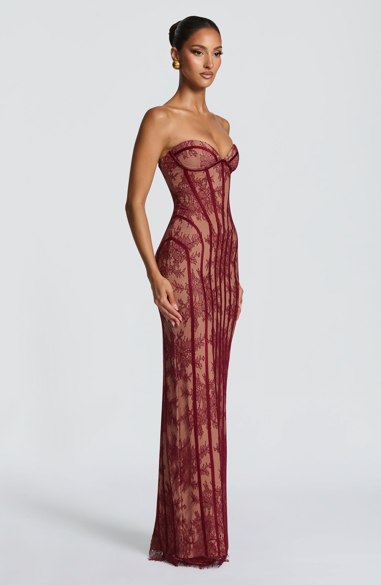 Valerisse | Vestido Largo Corsé Floral