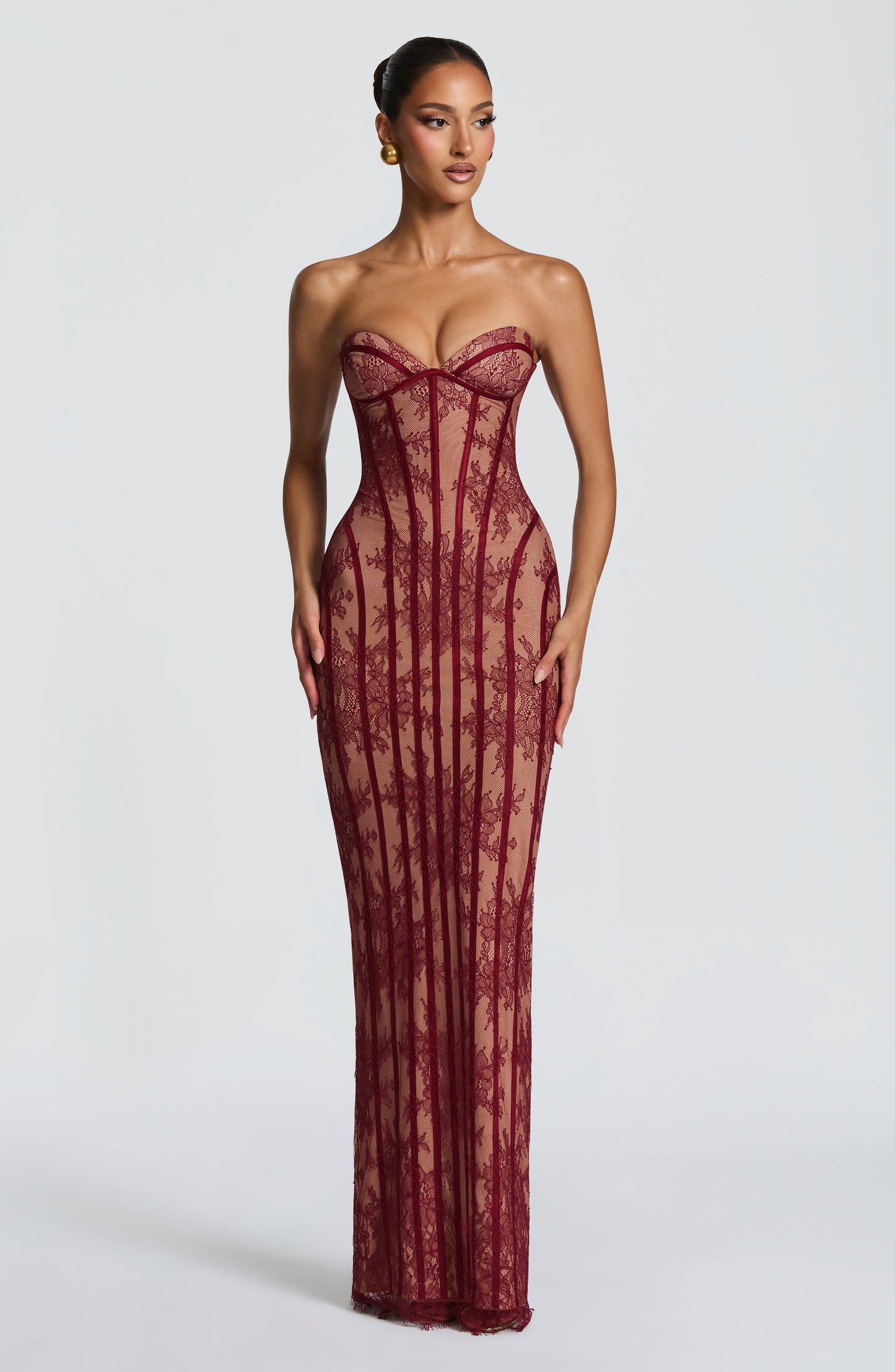 Valerisse | Vestido Largo Corsé Floral