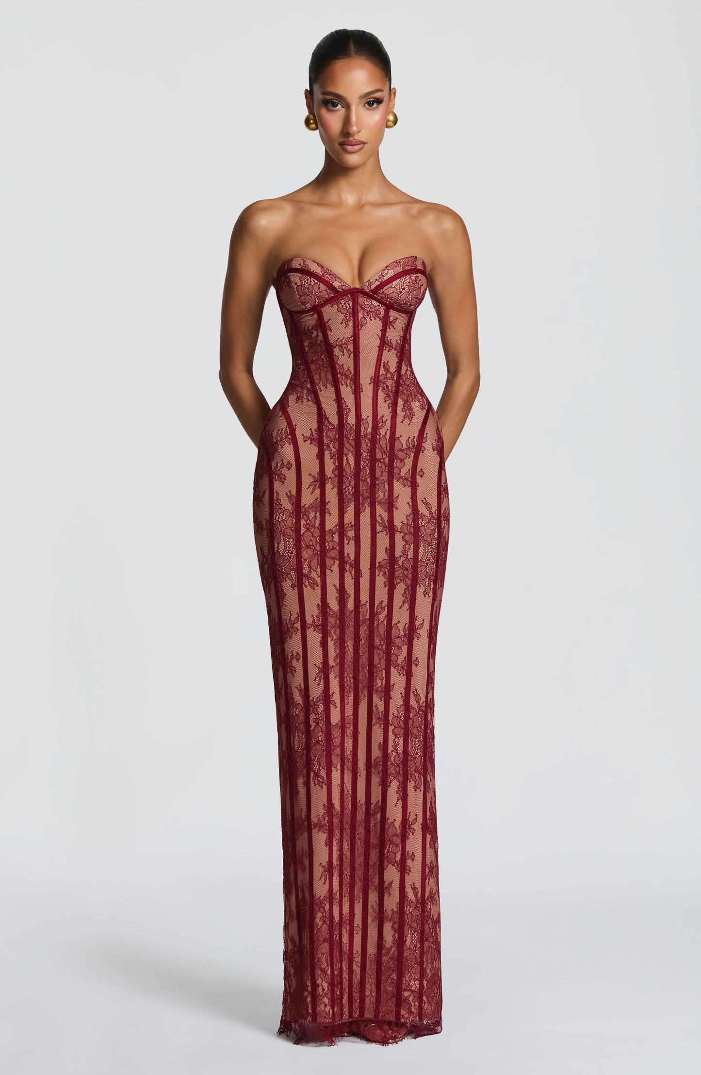 Valerisse | Vestido Largo Corsé Floral
